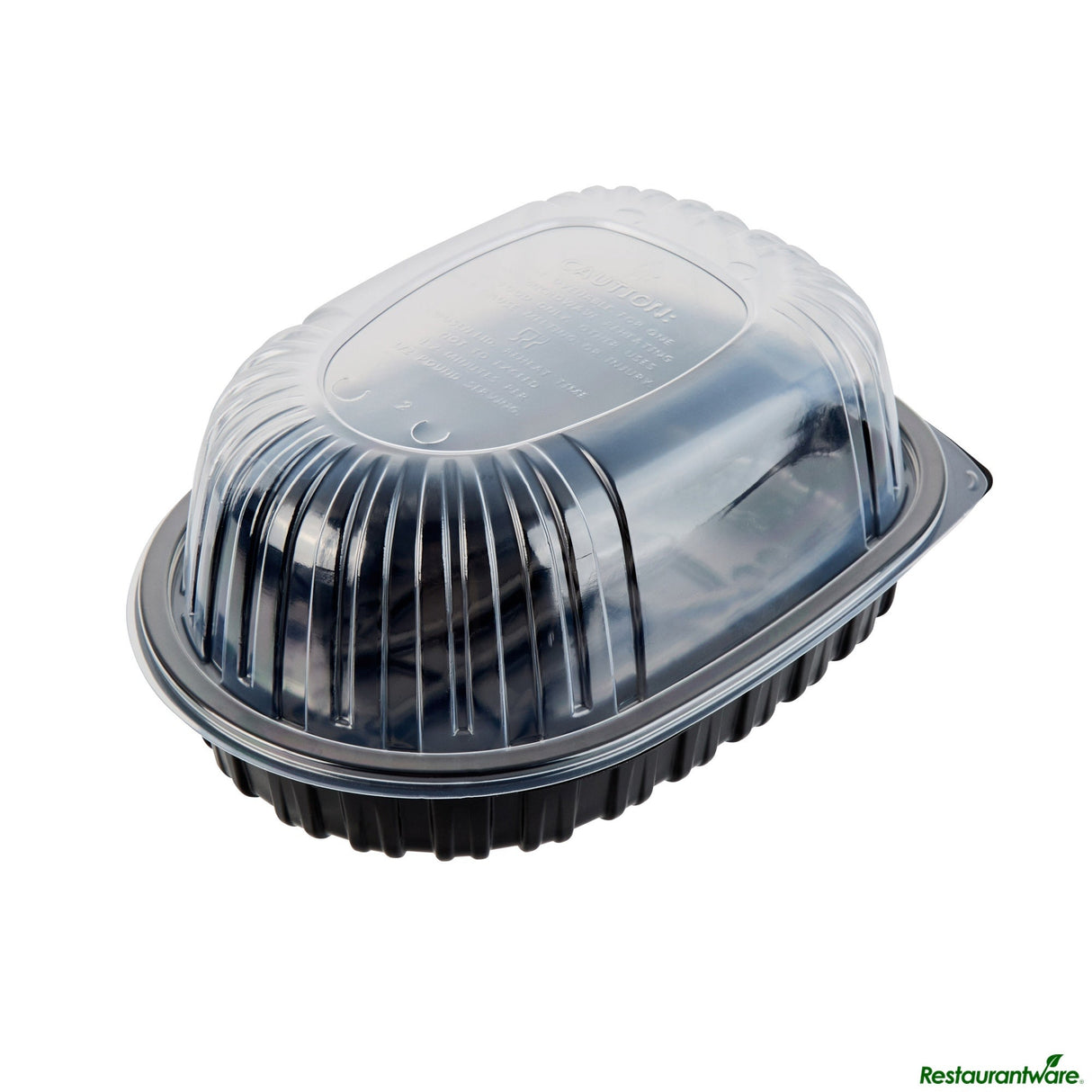 Containers, Chicken Roaster, RW Base 10 x 7.50 x 4.50 Inch, Microwavable Plastic, Black, 10 x 7.50 x 4.50 Inch, includes Clear Dome Lid,2 - 50 COUNT