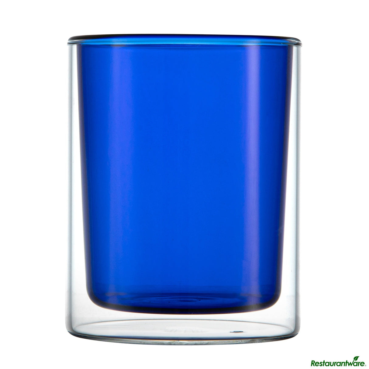 Tumblers, Forma Professional, 9 Ounce, Double-Wall, Borosilicate, Blue, 3.25 x 3.25 x 4 Inch,6 - 2 COUNT