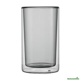 Tumblers, Forma Professional, 14 Ounce, Double-Wall, Borosilicate, Gray, 3.25 x 3.25 x 5.25 Inch,6 - 2 COUNT