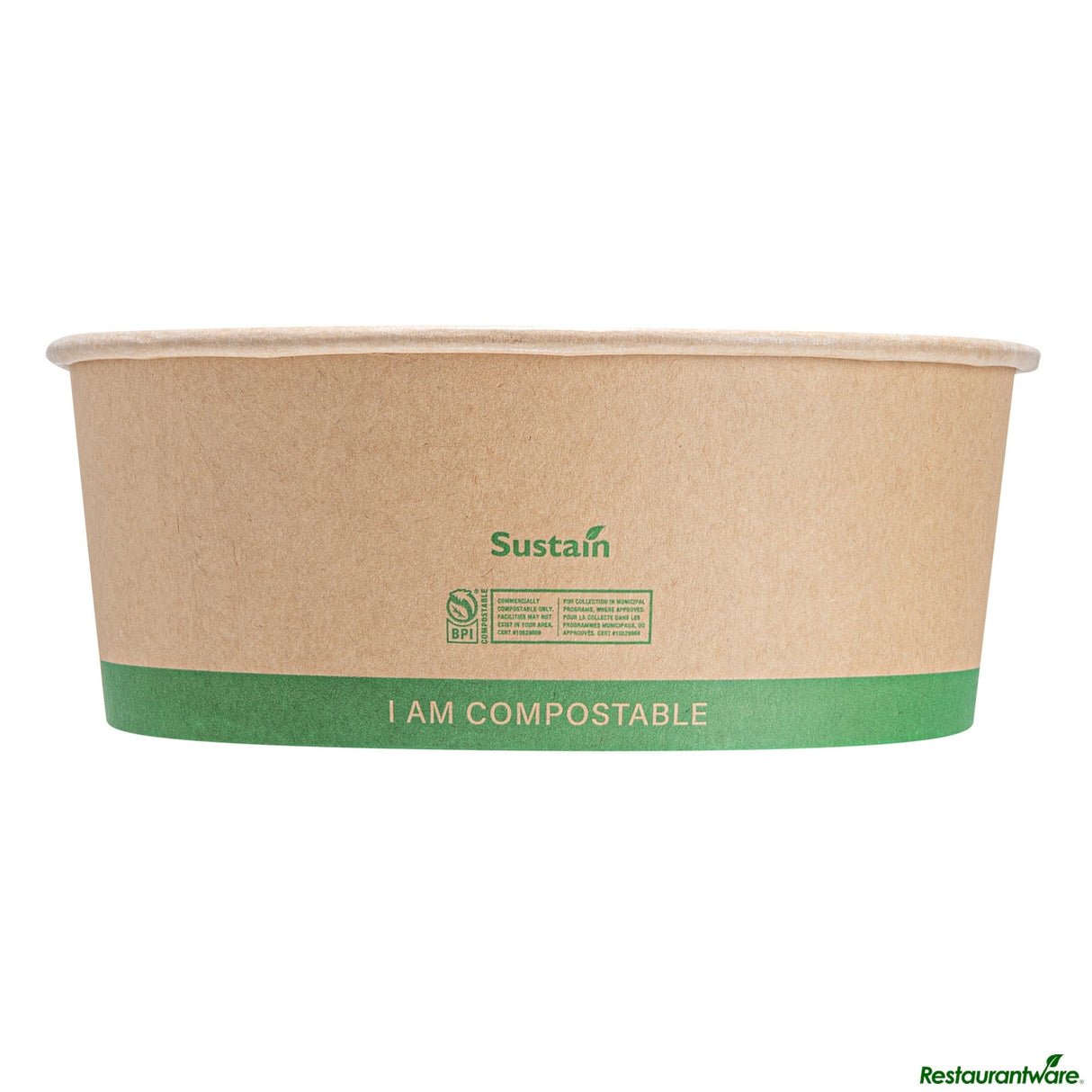 Containers, Take-Out, 50 Ounce, Paper, Kraft, 7.25 x 7.25 x 2.75 Inch, Compostable,4 - 50 COUNT