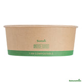 Containers, Take-Out, 50 Ounce, Paper, Kraft, 7.25 x 7.25 x 2.75 Inch, Compostable,4 - 50 COUNT