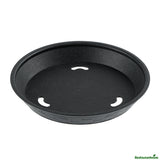 Platters, Diner, 9 x 9 x 1.25 Inch, Plastic, Black, Round,10 - 10 COUNT