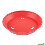 Platters, Diner, 12 x 12 x 1.75 Inch, Plastic, Red, Round,10 - 10 COUNT