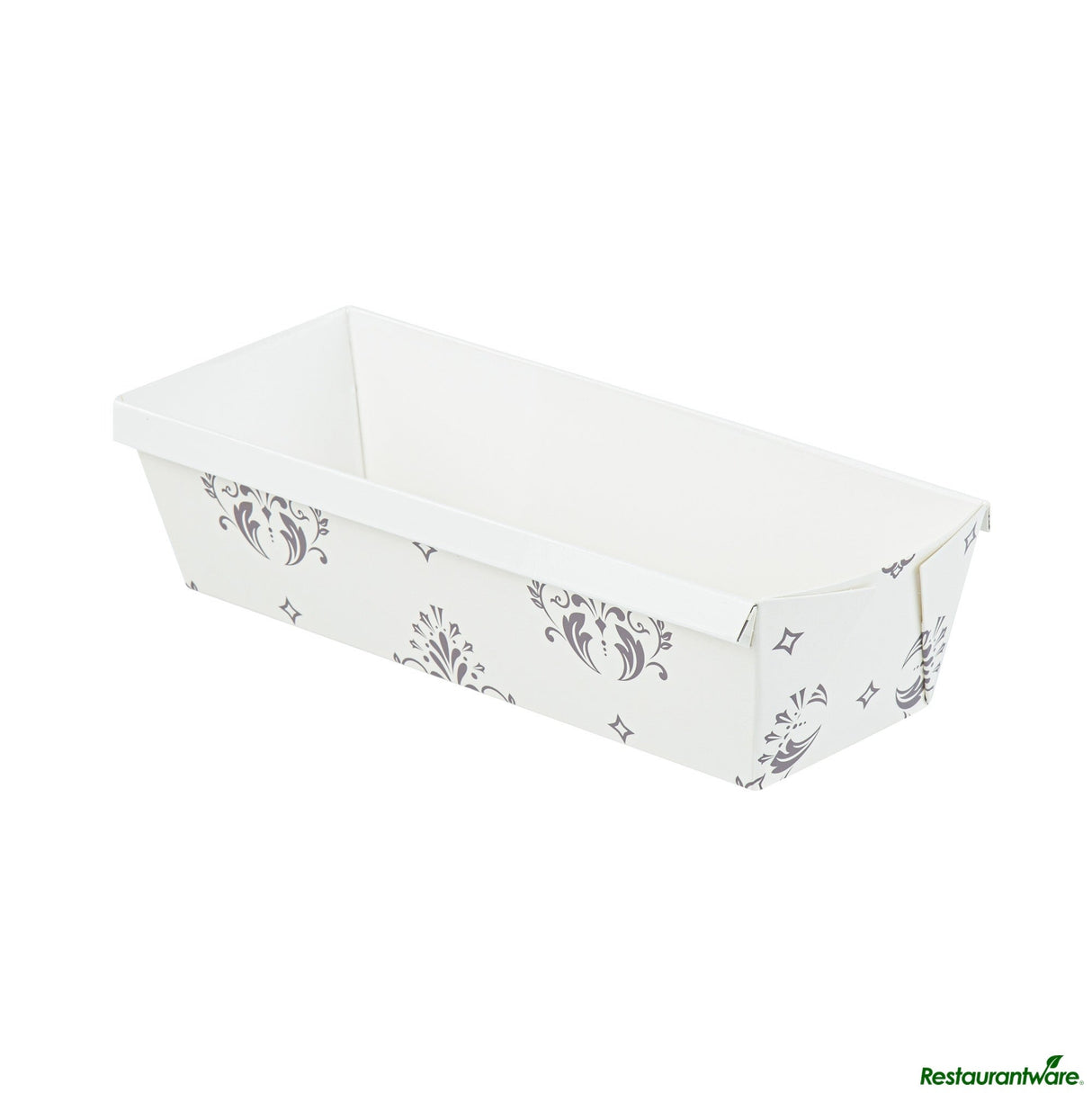 Pans, Loaf, Bake Tek 42 Ounce, Greaseproof Paper, Beige Vintage Floral, 10 x 3.5 x 2.5 Inch,4 - 25 COUNT