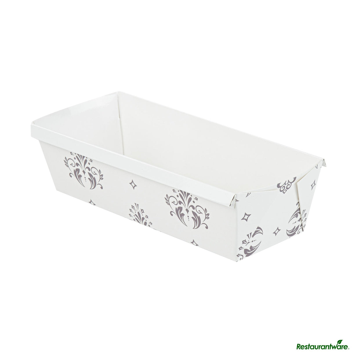 Pans, Loaf, Bake Tek 54 Ounce, Greaseproof Paper, Beige Vintage Floral, 10.25 x 3.5 x 2.5 Inch,4 - 25 COUNT