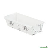 Pans, Loaf, Bake Tek 54 Ounce, Greaseproof Paper, Beige Vintage Floral, 10.25 x 3.5 x 2.5 Inch,4 - 25 COUNT
