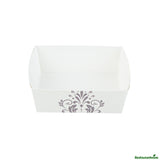 Trays, Baking, Bake Tek 8 Ounce, Greaseproof Paper, Beige Vintage Floral, 4.25 x 4.25 x 1.5 Inch,100 - 1 EACH