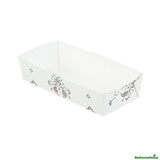 Trays, Baking, Bake Tek 14 Ounce, Greaseproof Paper, Beige Vintage Floral, 7.75 x 3.5 x 1.75 Inch,4 - 25 COUNT