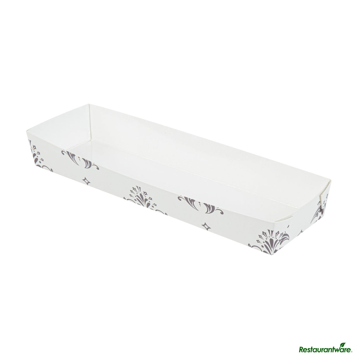 Trays, Baking, Bake Tek 13 Ounce, Greaseproof Paper, Beige Vintage Floral, 10.75 x 3.25 x 1.5 Inch,4 - 25 COUNT