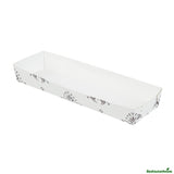 Trays, Baking, Bake Tek 13 Ounce, Greaseproof Paper, Beige Vintage Floral, 10.75 x 3.25 x 1.5 Inch,4 - 25 COUNT