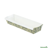 Pans, Loaf, Bake Tek 32 Ounce, Greaseproof Paper, Dark Green Vintage Floral, 11 x 3.25 x 2 Inch,4 - 25 COUNT