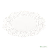 Doilies, Lace, Pastry Tek 4 Inch, Paper, White, Round,40 - 100 COUNT