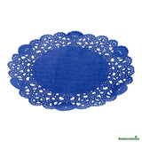 Doilies, Lace, Pastry Tek 6 Inch, Paper, Navy Blue, Round,40 - 100 COUNT