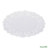 Doilies, Lace, Pastry Tek 6 Inch, Paper, White, Round,40 - 100 COUNT