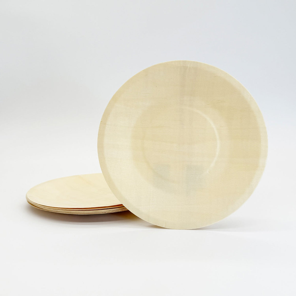 Plates, 8.50 Inch, Wood, Round,3 - 100 COUNT