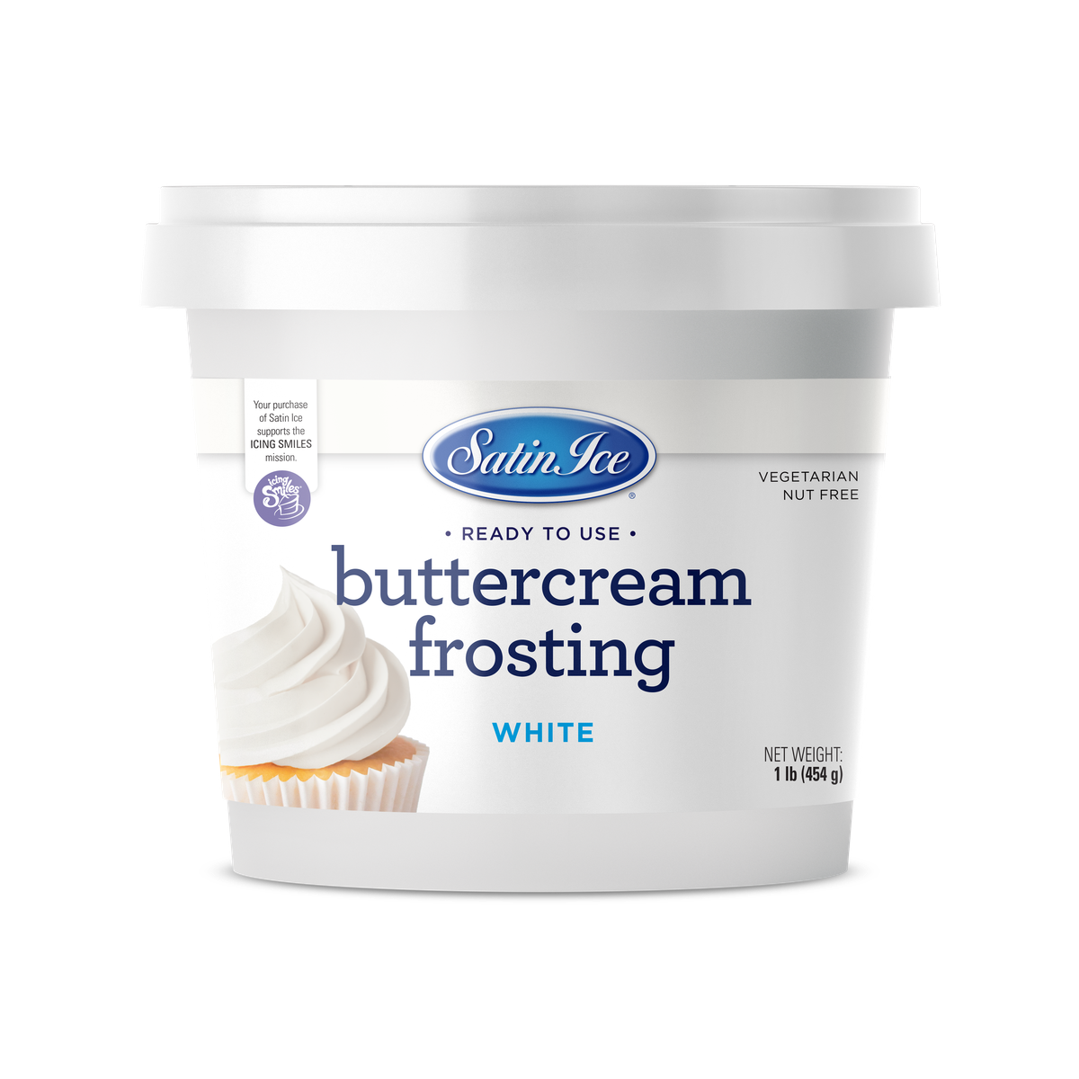 Frosting, Buttercream, White, Ready-To-Use,3 - 1 POUND