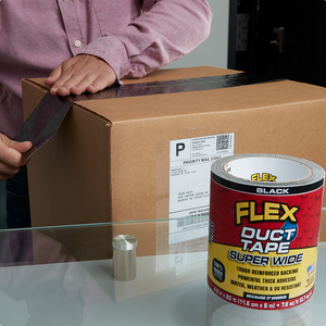 Tape Roll, Duct, 4.60 Inch x 20 Foot, Black, 1 Linear Foot,6 - 20 FOOT