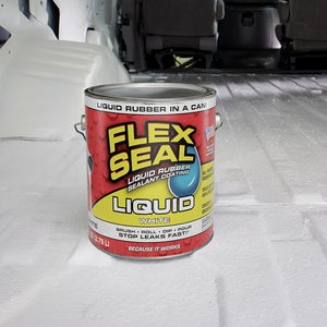 Sealant Coating, Rubber, White, Liquid, 1 Fluid Ounce,2 - 1 GALLON