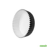 Cups, Baking, 4 Ounce, Paper, Black, Ridged, 3.50 x 3.50 x 1 Inch, Round,200 - 1 EACH