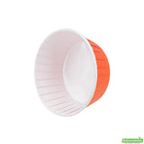 Cups, Baking, 5 Ounce, Paper, Tangerine Orange, Pleated, Large 3.75 x 3.75 x 1.50 Inch, Round,200 - 1 EACH