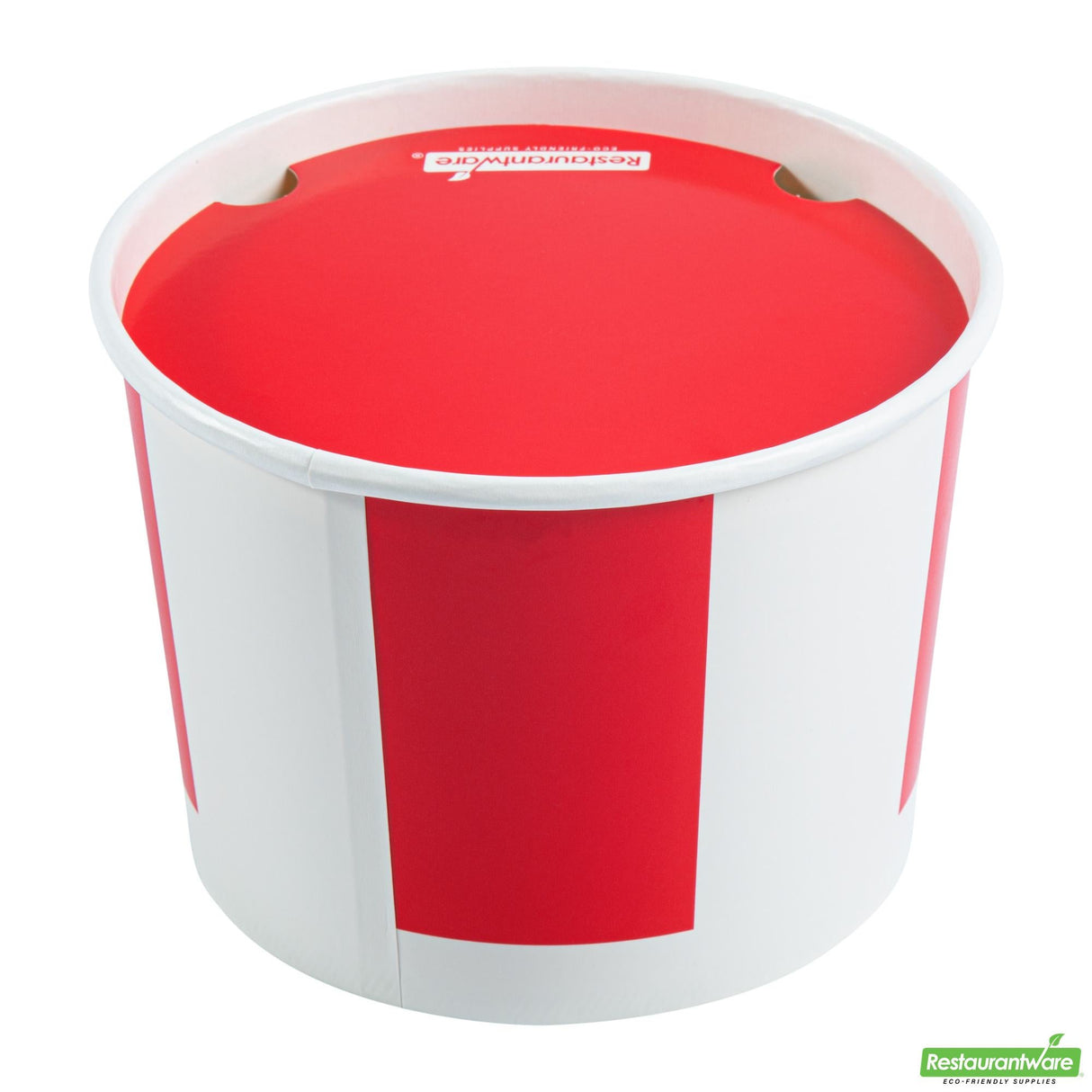 Buckets, Chicken, Bio Tek 64 Ounce, Paper, Red & White, includes Lid,25 - 1 EACH