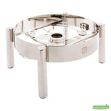 Stand, Chafer, 17.5 x 17.5 x 9 Inch, Straight Leg, Stainless Steel, for 6 Quart Round Induction Ready Chafer,1 - 1 EACH