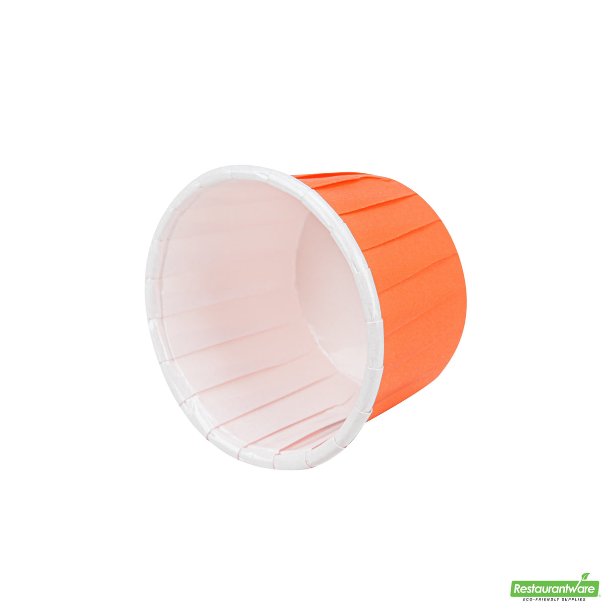 Cups, Baking, 2 Ounce, Paper, Tangerine Orange, Pleated, Medium 2.25 x 2.25 x 1.50 Inch, Round,200 - 1 EACH