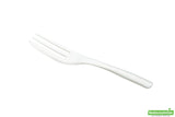 Forks, Cake, Heavyweight Plastic, Pearl White, 4 Inch, with Knife-Edge, 4 Linear Inch,1 - 100 COUNT