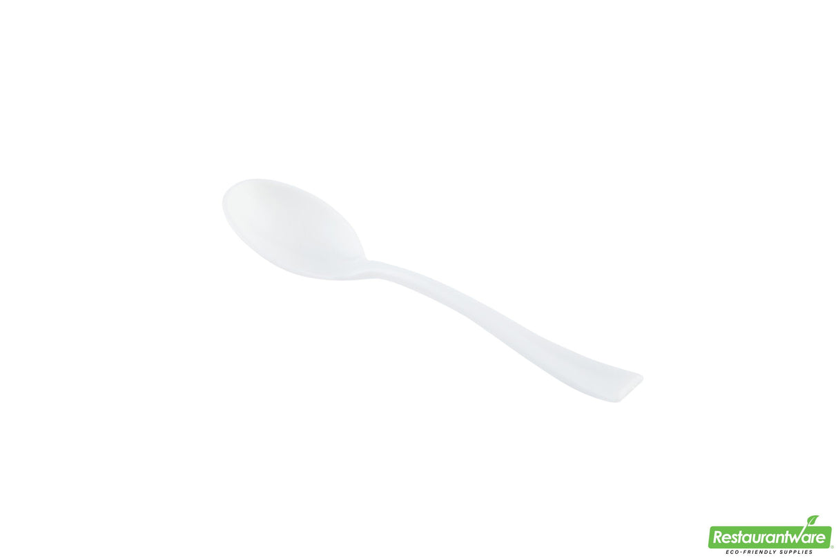 Spoons, Plastic, White, 4 Inch, 4 Linear Inch,1 - 500 COUNT