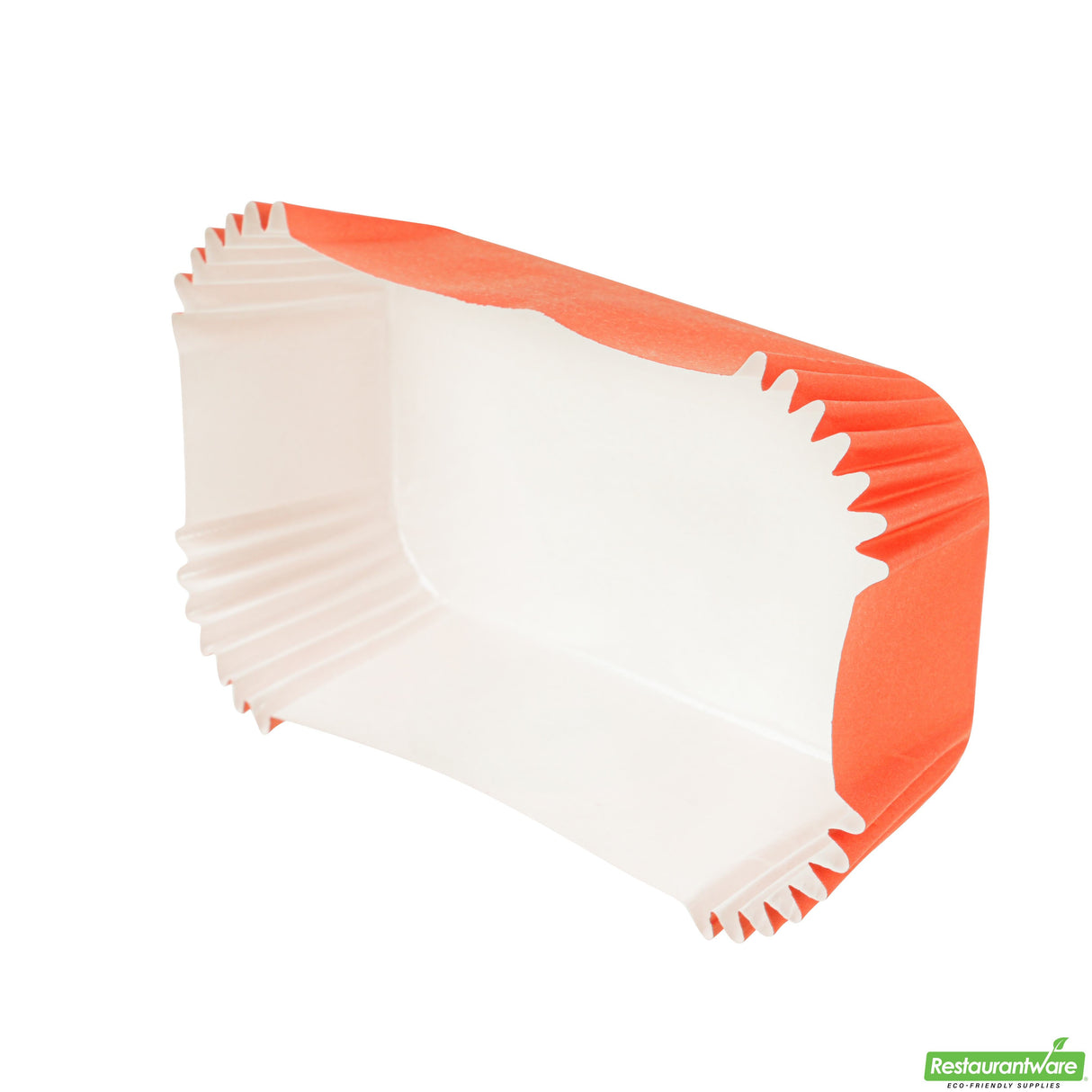Cups, Baking, 5 Ounce, Paper, Tangerine Orange, Ridged, Large 4.50 x 2.50 x 1.25 Inch, Elliptical,200 - 1 EACH