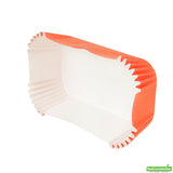 Cups, Baking, 5 Ounce, Paper, Tangerine Orange, Ridged, Large 4.50 x 2.50 x 1.25 Inch, Elliptical,200 - 1 EACH