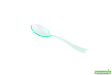 Spoons, Plastic, Sea Green, 4 Inch, 4 Linear Inch,1 - 500 COUNT