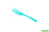 Forks, Cake, Heavyweight Plastic, Teal, 4 Inch, with Knife-Edge, 4 Linear Inch,1 - 100 COUNT