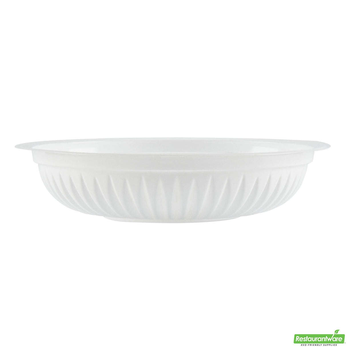 Bowls, RW Base 34 Ounce, Microwavable Plastic, White, 9 x 9 x 2 Inch,2 - 50 COUNT