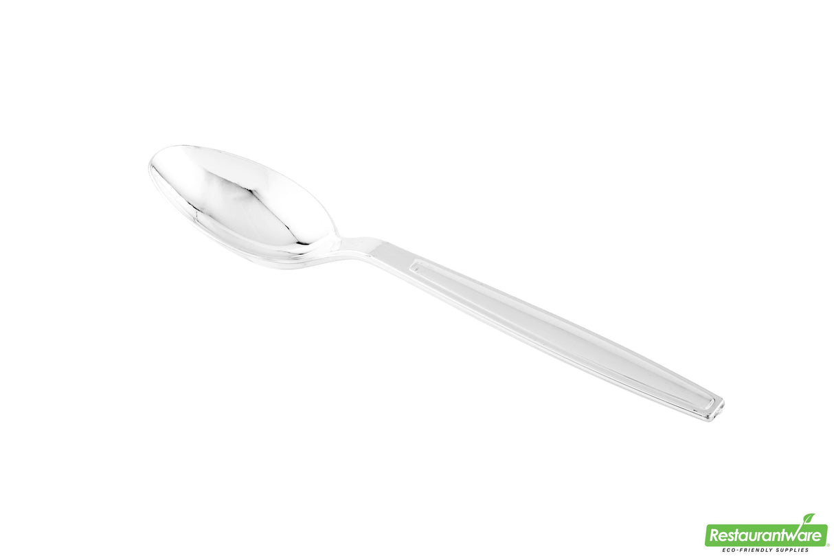 Spoons, Argento, Plastic, Silver, 7 Linear Inch,1 - 250 COUNT