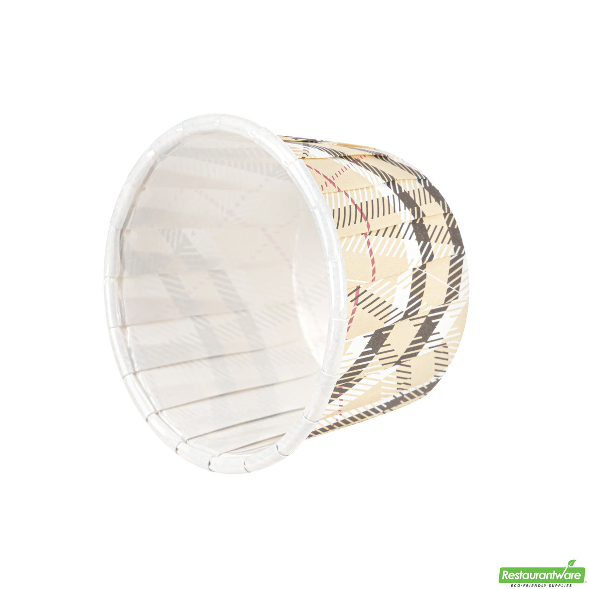 Cups, Baking, 2 Ounce, Paper, Plaid, Pleated, Medium 2.25 x 2.25 x 1.50 Inch, Round,200 - 1 EACH