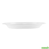 Plates, 3-Compartment, RW Base 10.25 x 10.25 x 0.75 Inch, Microwavable Plastic, White, Round,2 - 50 COUNT