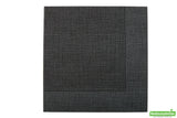 Napkins, Black with White Threads, 16 x 16 Inch, 16 Linear Inch,1 - 600 COUNT