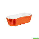 Cups, Baking, 1 Ounce, Paper, Tangerine Orange, Ridged, 3.50 x 1.50 x 0.75 Inch, Elliptical,200 - 1 EACH