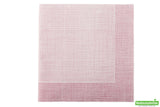 Napkins, White with Burgundy Threads, 16 x 16 Inch, 16 Linear Inch,1 - 600 COUNT