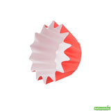 Cups, Baking, 0.40 Ounce, Paper, Red, Flared, Mini 2 x 2 x 0.50 Inch,200 - 1 EACH
