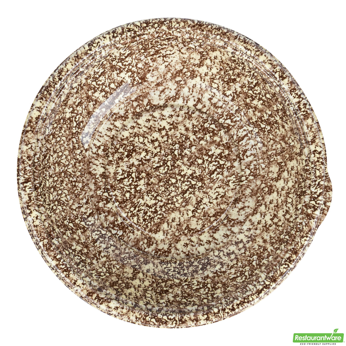 Bowls, Asian-Style, Bento Tek 10 Ounce, Microwavable Plastic, Brown & White, 6.75 x 6.75 x 1.50 Inch,4 - 100 COUNT