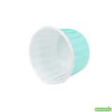 Cups, Baking, 2 Ounce, Paper, Turquoise, Pleated, Medium 2.25 x 2.25 x 1.50 Inch, Round,200 - 1 EACH