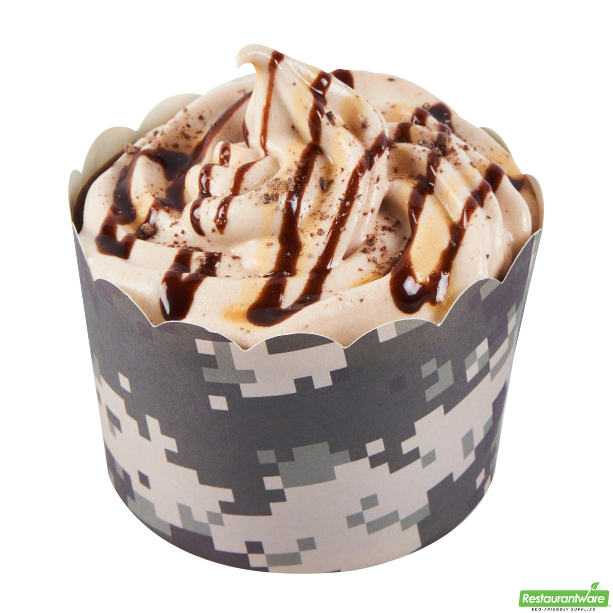 Cups, Baking, 10 Ounce, Paper, Assorted Color, Scallop, Jumbo 3.50 x 3.50 x 2.50 Inch, Round,200 - 1 EACH