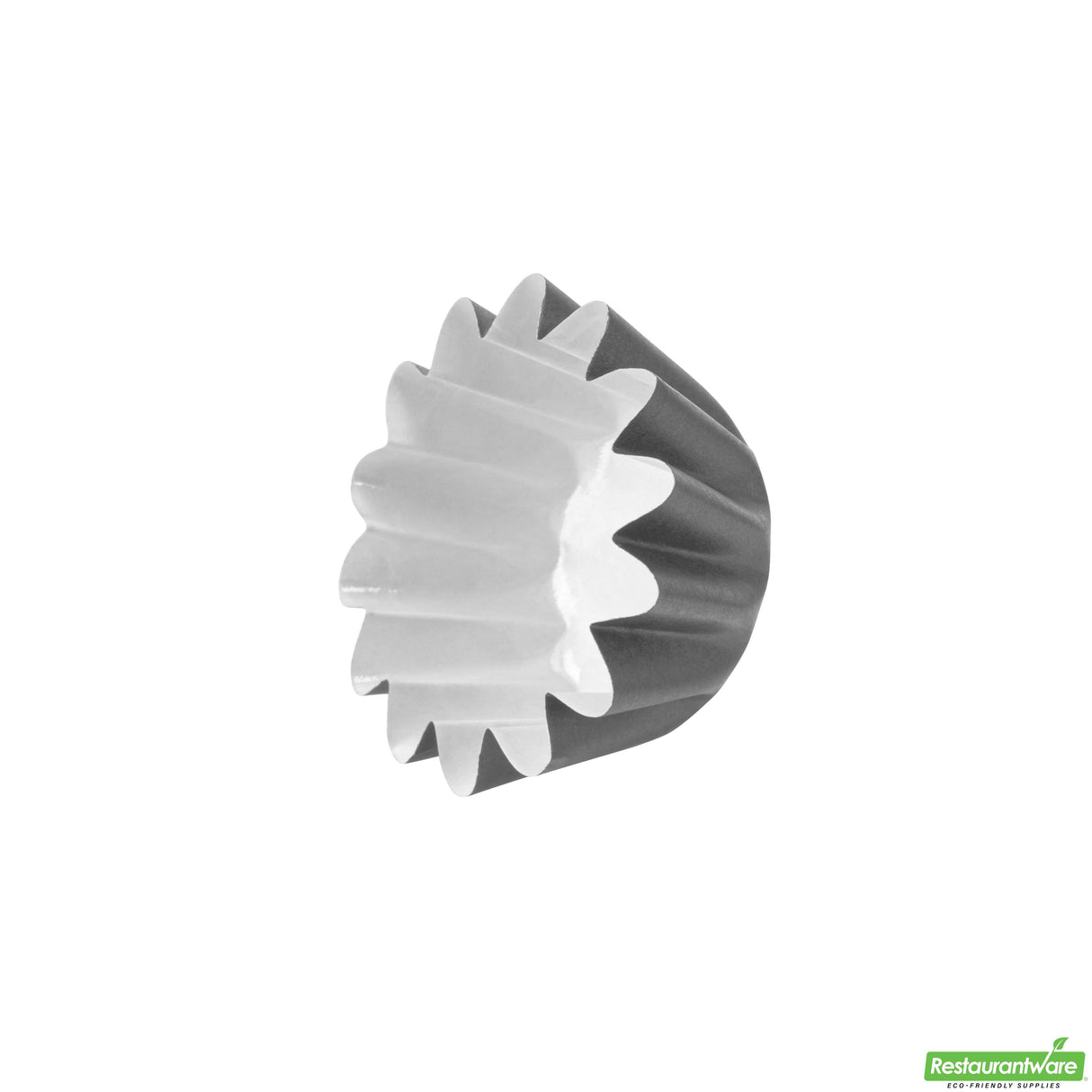 Cups, Baking, 0.40 Ounce, Paper, Gray, Flared, Mini 2 x 2 x 0.50 Inch, Round,200 - 1 EACH