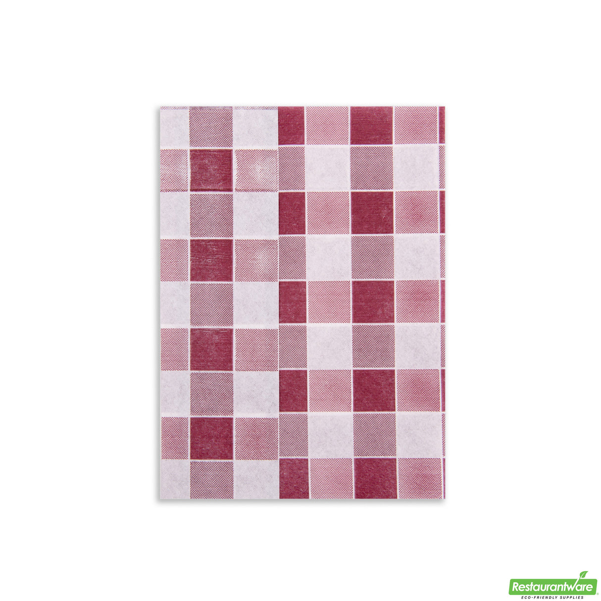 Napkins, 1 Ply, Picnic Print, Bordeaux, 7 x 13.5 Inch,1 - 7000 COUNT
