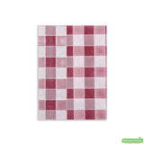 Napkins, 1 Ply, Picnic Print, Bordeaux, 7 x 13.5 Inch,1 - 7000 COUNT