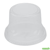 Lids, Tall Dome, RW Base, Plastic, Clear, 3.75 x 3.75 x 2.50 Inch, for Plastic Dessert Cup, Round,50 - 1 EACH