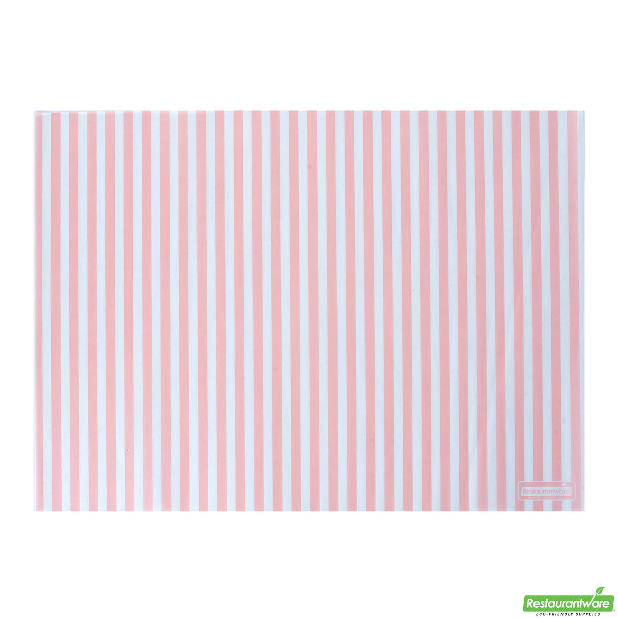 Food Wrap & Basket Liners, RW Base 15 x 11 Inch, Greaseproof Paper, Pink & White Stripe,10 - 200 COUNT