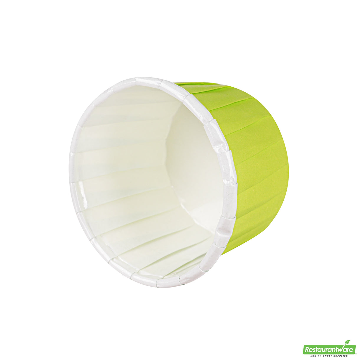 Cups, Baking, 2 Ounce, Paper, Eco Green, Pleated, Medium 2.25 x 2.25 x 1.50 Inch, Round,200 - 1 EACH